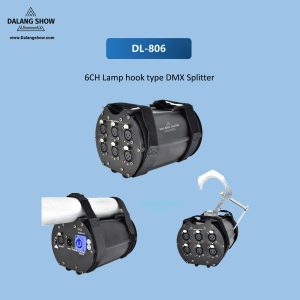DL-806 6-Port Lamp hook type DMX Splitter