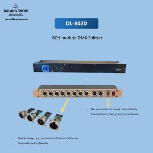 DL-802D 8-Port module DMX Splitter