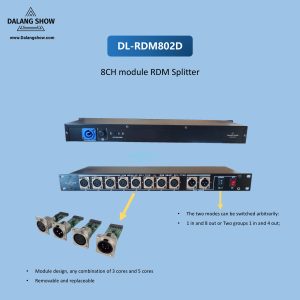 DL-RDM802D 8-Port module RDM Splitter