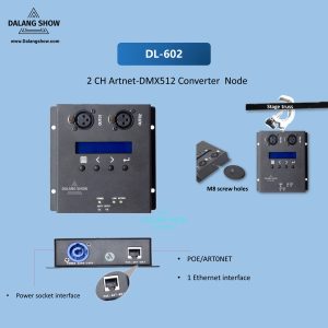 DL-602 2-Port ArtNet-DMX512 Converter Node