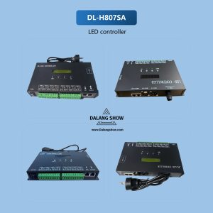 DL-H807SA 8 port LED Controller for LED Strips, 8192 Points, Ethernet Protocol