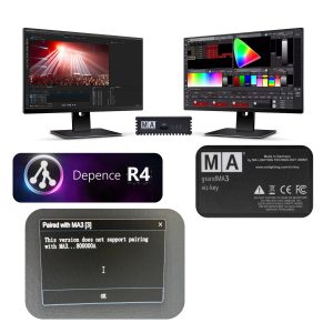 When connecting Depence R4 to grandMA3 viz-key, a pop-up window appears stating that this version does not support pairing, solution